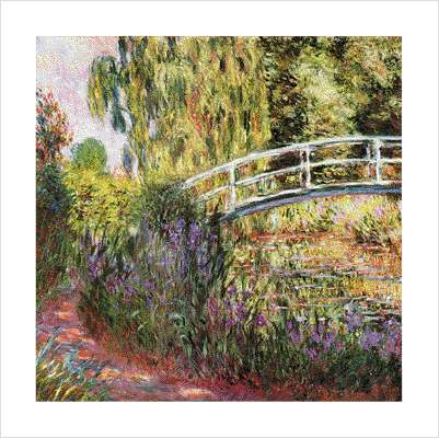 Water Lily pond water irises by Claude Monet
