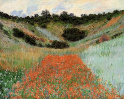 Claude Monet Poppy field in a hollownear giverny