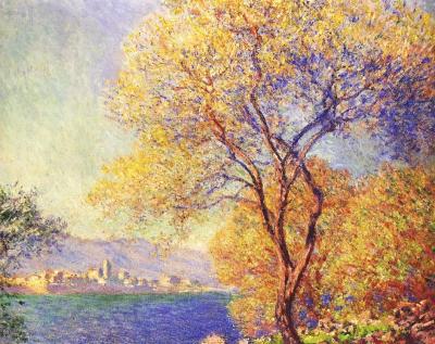 antibes seen from the Salis gardens by monet