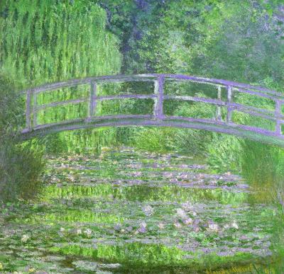 Water Lily pond symphony in green by Claude Monet