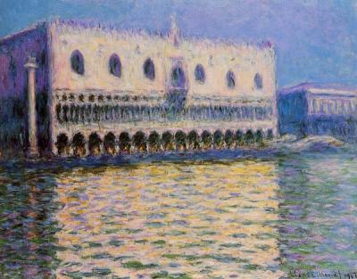 The Doge Palace Venice by claude monet